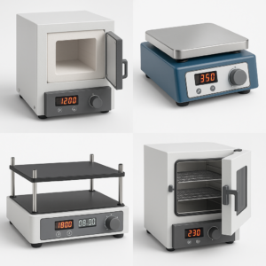 Equipos de precisión y de temperatura, hornos, muflas, planchas